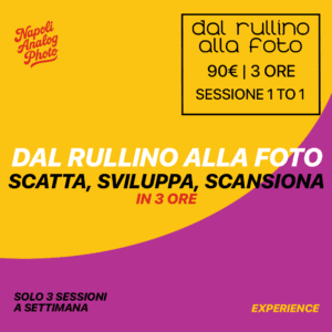 Dal Rullino alla Foto – Workshop 1 to 1 di fotografia analogica, sviluppo e scansione