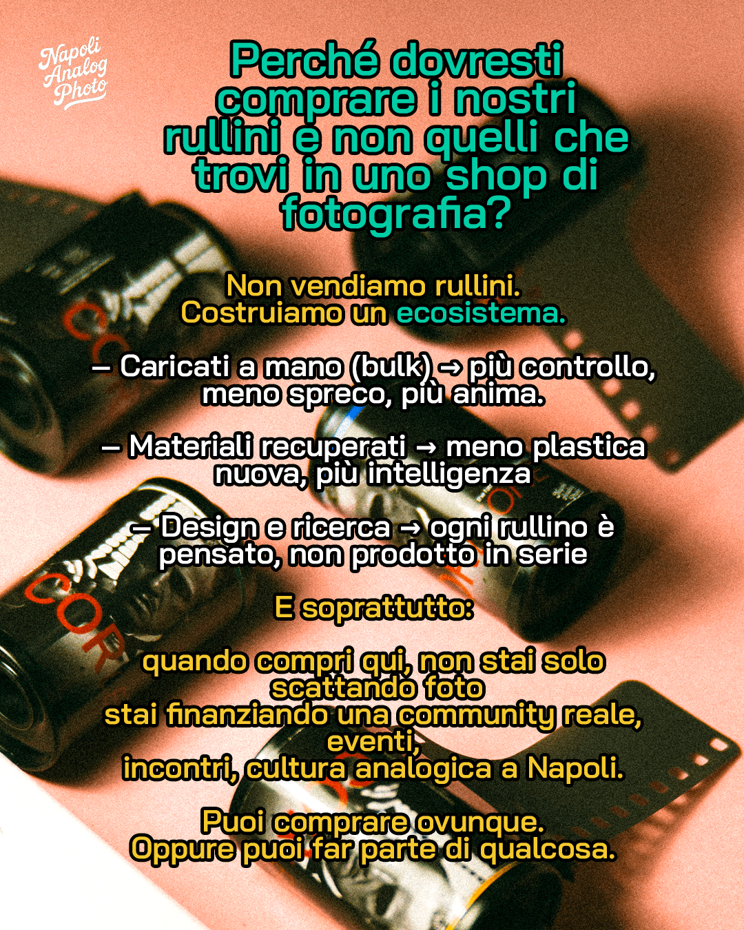 pellicole analogiche con sviluppo incluso